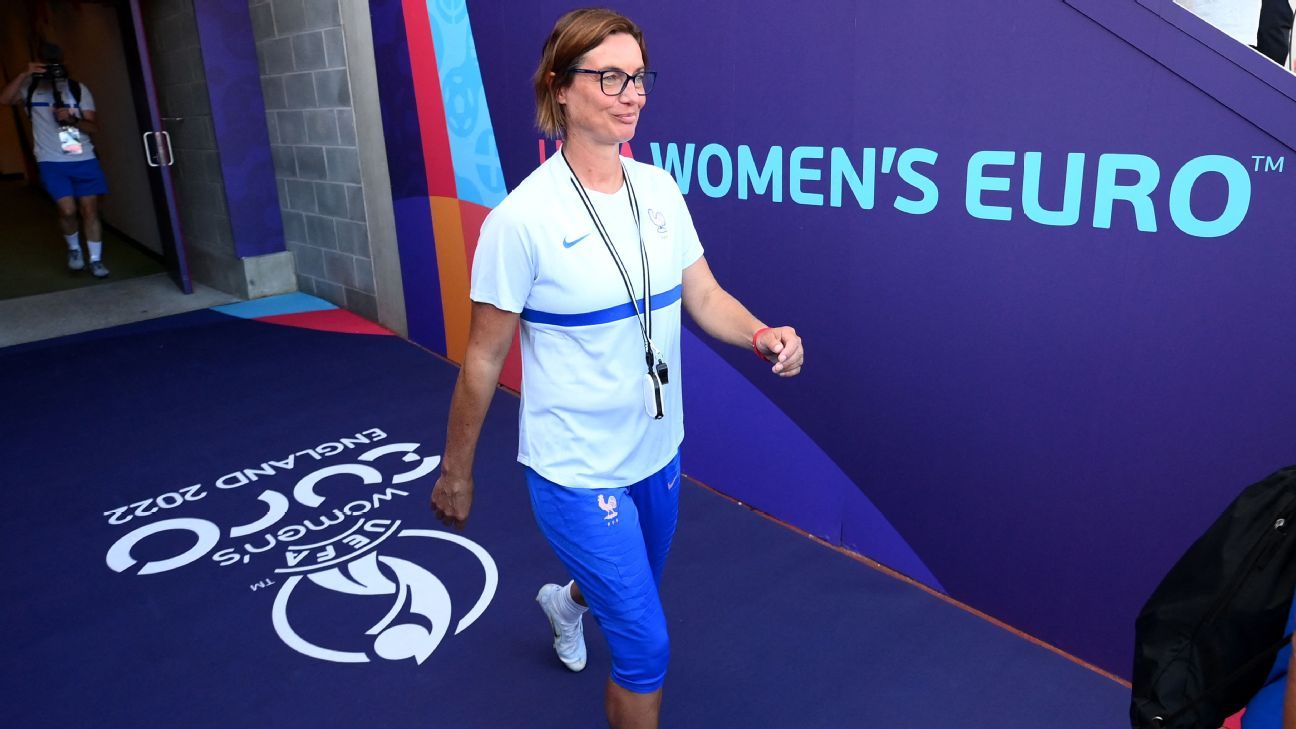 France and manager Corinne Diacre are happy as Euro 2022 begins vs. Italy, but w..