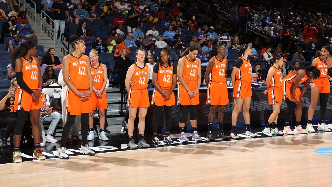 Brittney Griner's name permeates WNBA All-Star Game, Team Wilson beats Team Stew..