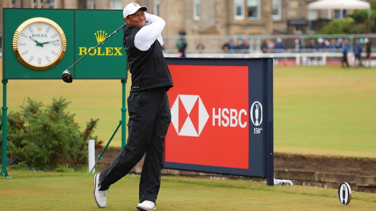 Tiger Woods has a lot of work to do at The Open, and here is how his second roun..
