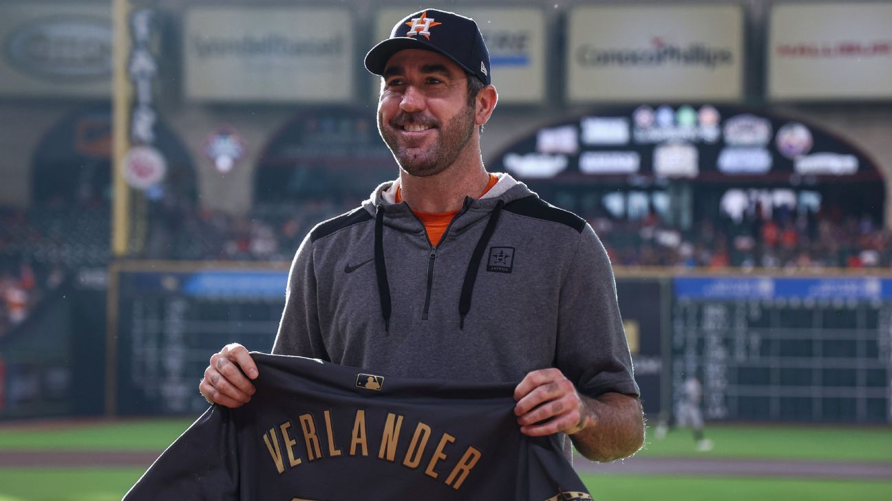 Aces Justin Verlander, Gerrit Cole, Max Fried all inactive for MLB All-Star Game..
