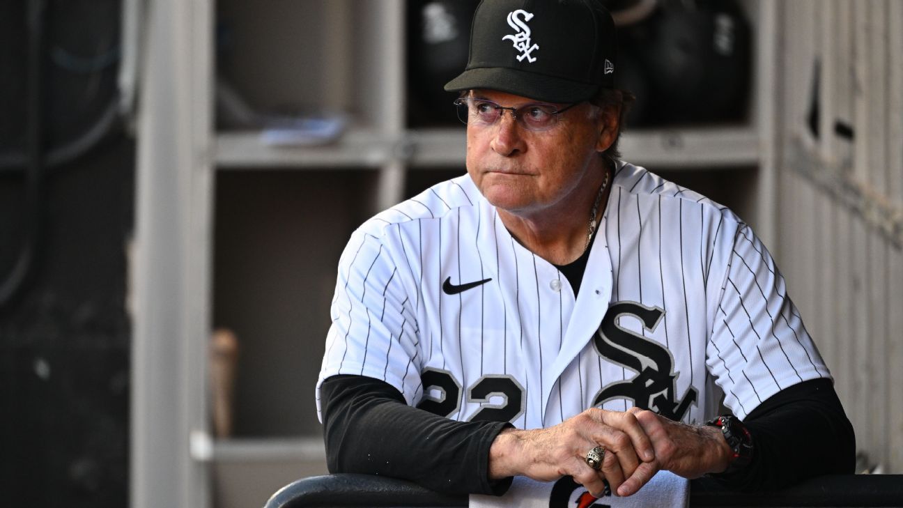 Chicago White Sox manager Tony La Russa, 77, out indefinitely with