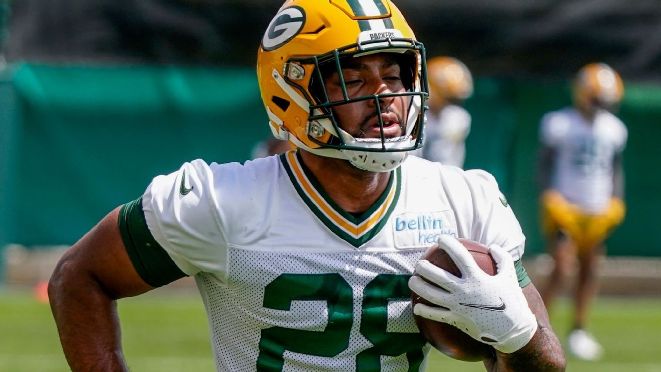 Green Bay Police Department confirms officer put his hands on Packers running ba..