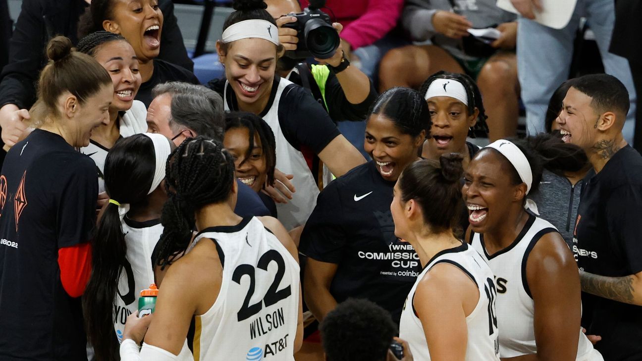 Las Vegas Aces defeat host Chicago Sky to win second annual WNBA Commissioner's ..