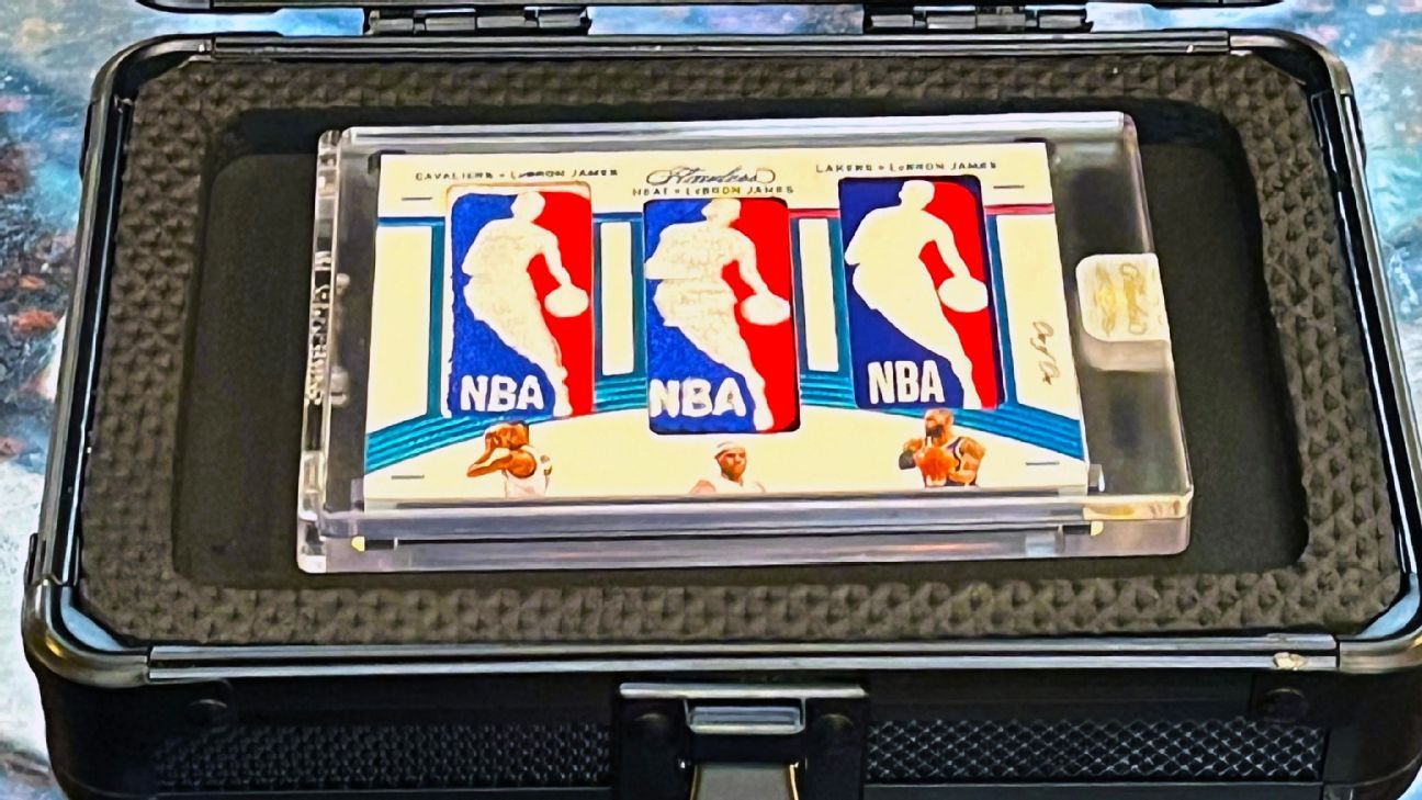 Ultra-rare LeBron James Triple Logoman NBA card worth $3 million finally  surfaces