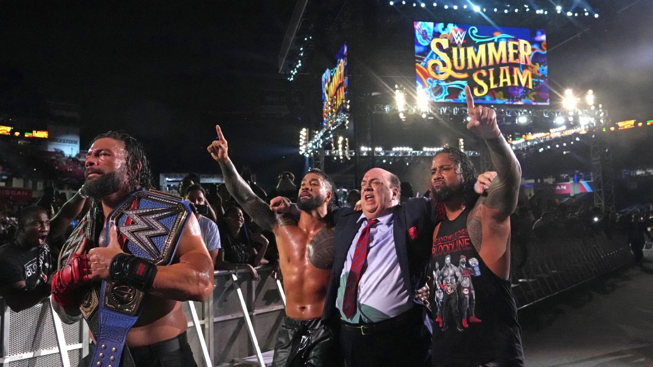 WWE SummerSlam 2023 Results: Jimmy betrays Jey as Roman Reigns wins, New  Champion crowned - India Today