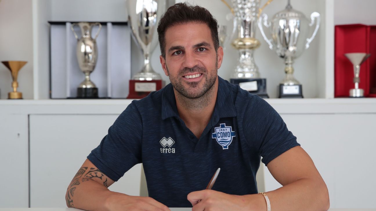 Cesc Fábregas assume como técnico interino do Como, na Serie B