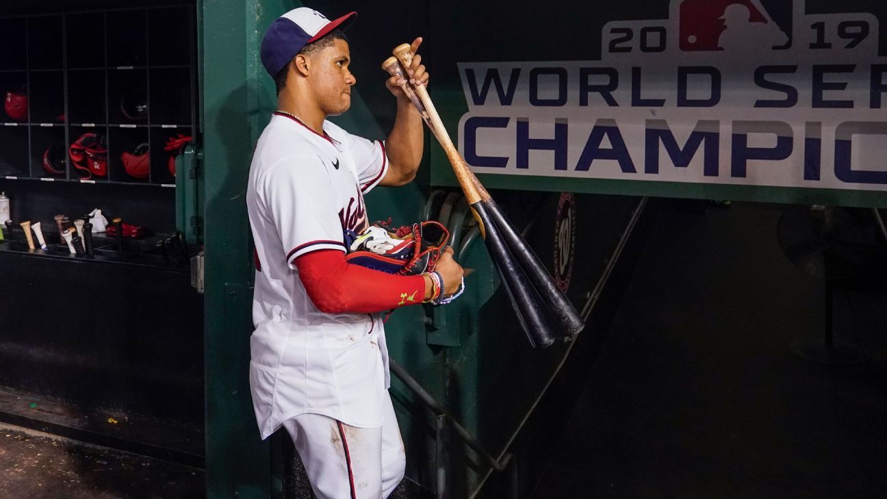 Nationals' Juan Soto out-blasts Mariners' Julio Rodríguez in