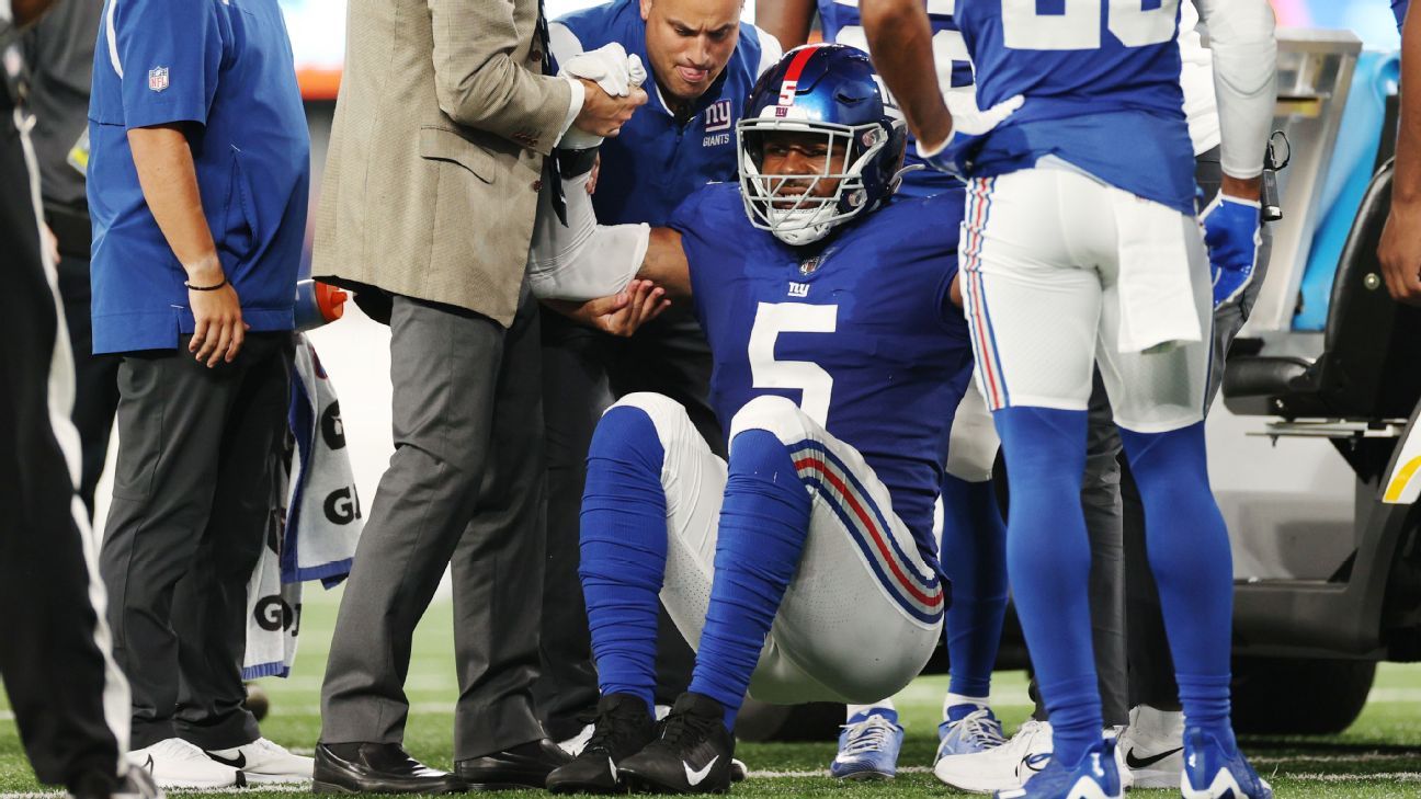 New York Giants rookie Kayvon Thibodeaux has MCL sprain, expected to miss 3-4 we..