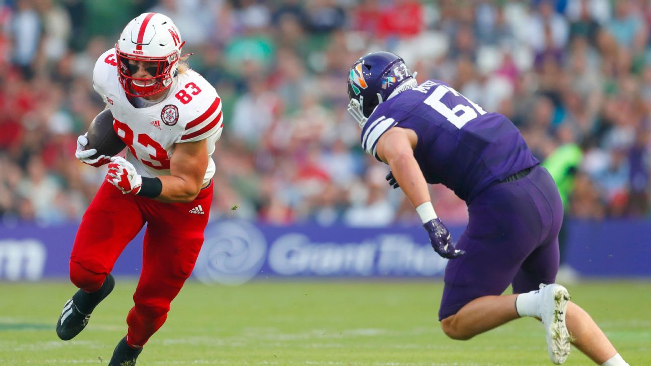 Northwestern football rallies past Nebraska in Dublin, handing Cornhuskers 7th c..