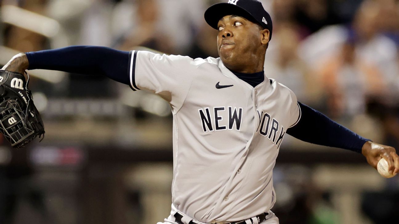 Leg infection from recent tattoo sends Yankees' Aroldis Chapman to