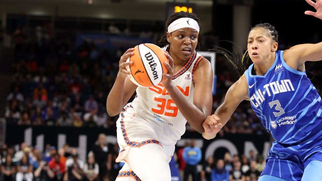 WNBA: Chicago Sky overwhelmed by Connecticut Sun in paint, on