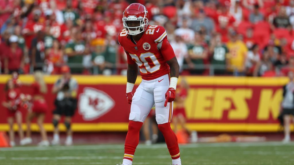 Kansas City Chiefs safety Justin Reid celebrates after their overtime win  against the Tennessee Titans in an NFL football game, Sunday, Nov. 6, 2022  in Kansas City, Mo. (AP Photo/Reed Hoffmann Stock