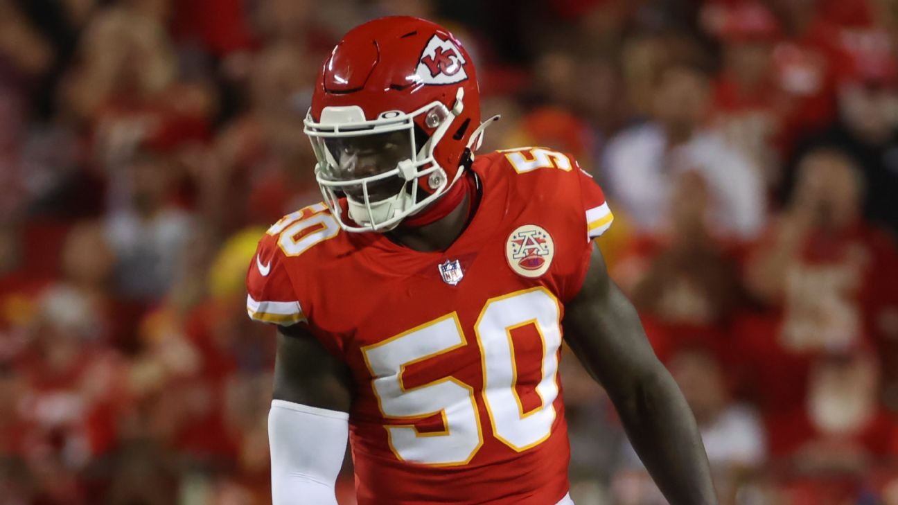 Who will fill in for Chiefs LB Willie Gay during suspension