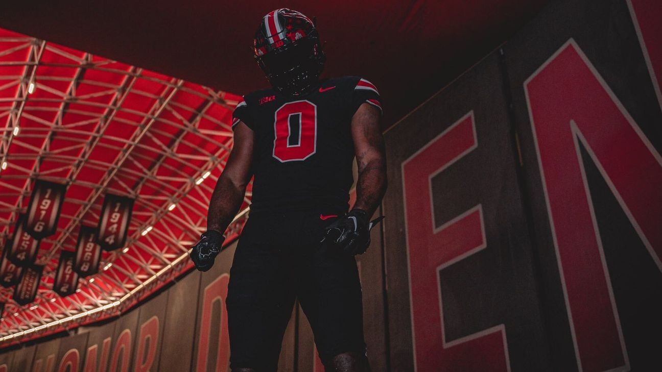 Week 4's top college football uniforms -- Ohio State Buckeyes