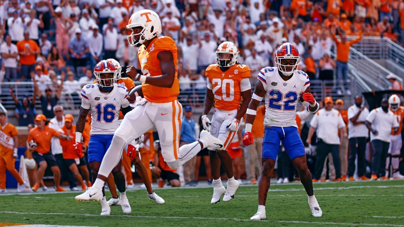 College football Week 3 betting tips: Can Florida upset Tennessee? - ESPN