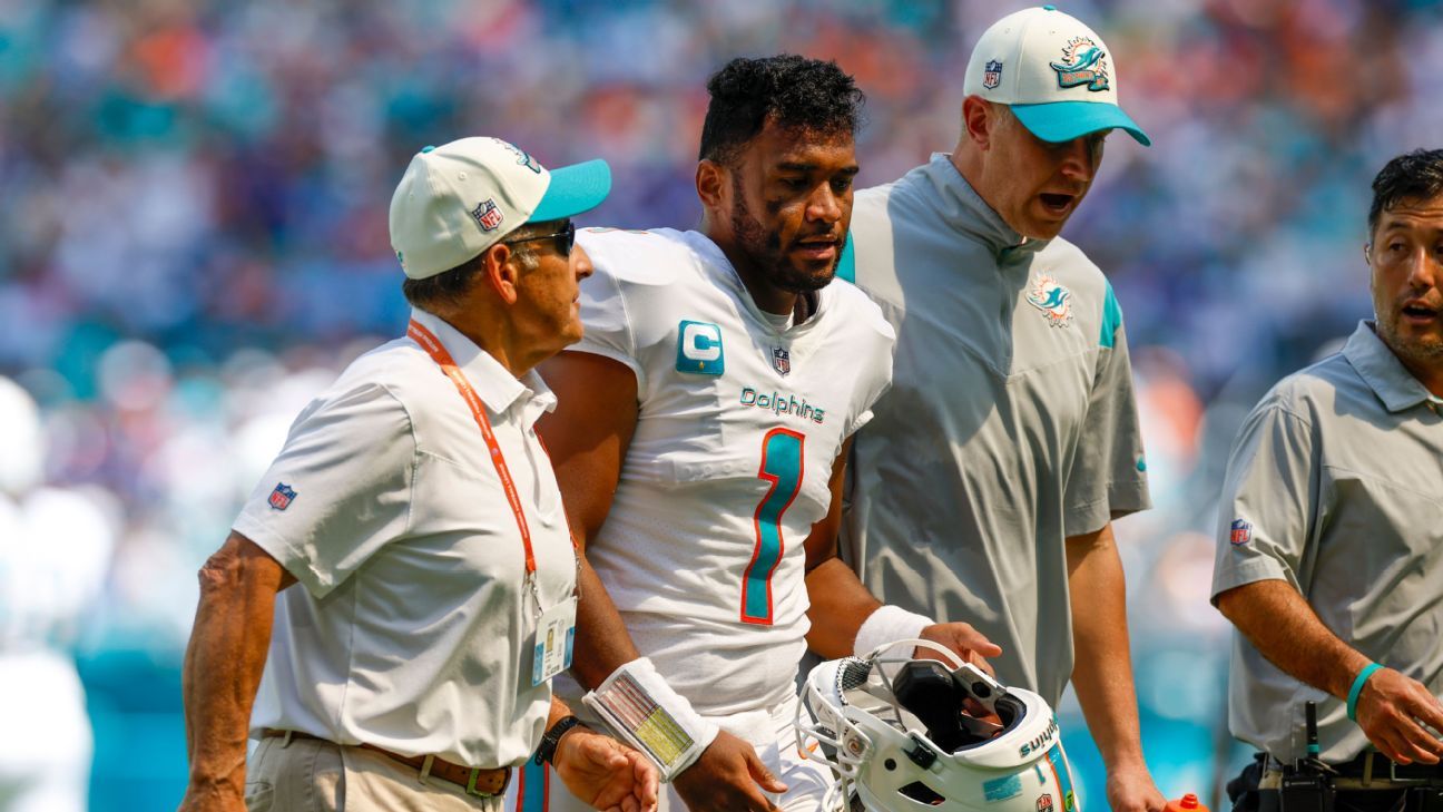 Miami Dolphins QB Tua Tagovailoa not in concussion protocol, coach Mike McDaniel..