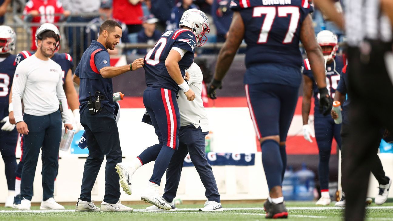 New England Patriots QB Mac Jones Injury Update: High Ankle Sprain Could  Mean Multiple Games out 