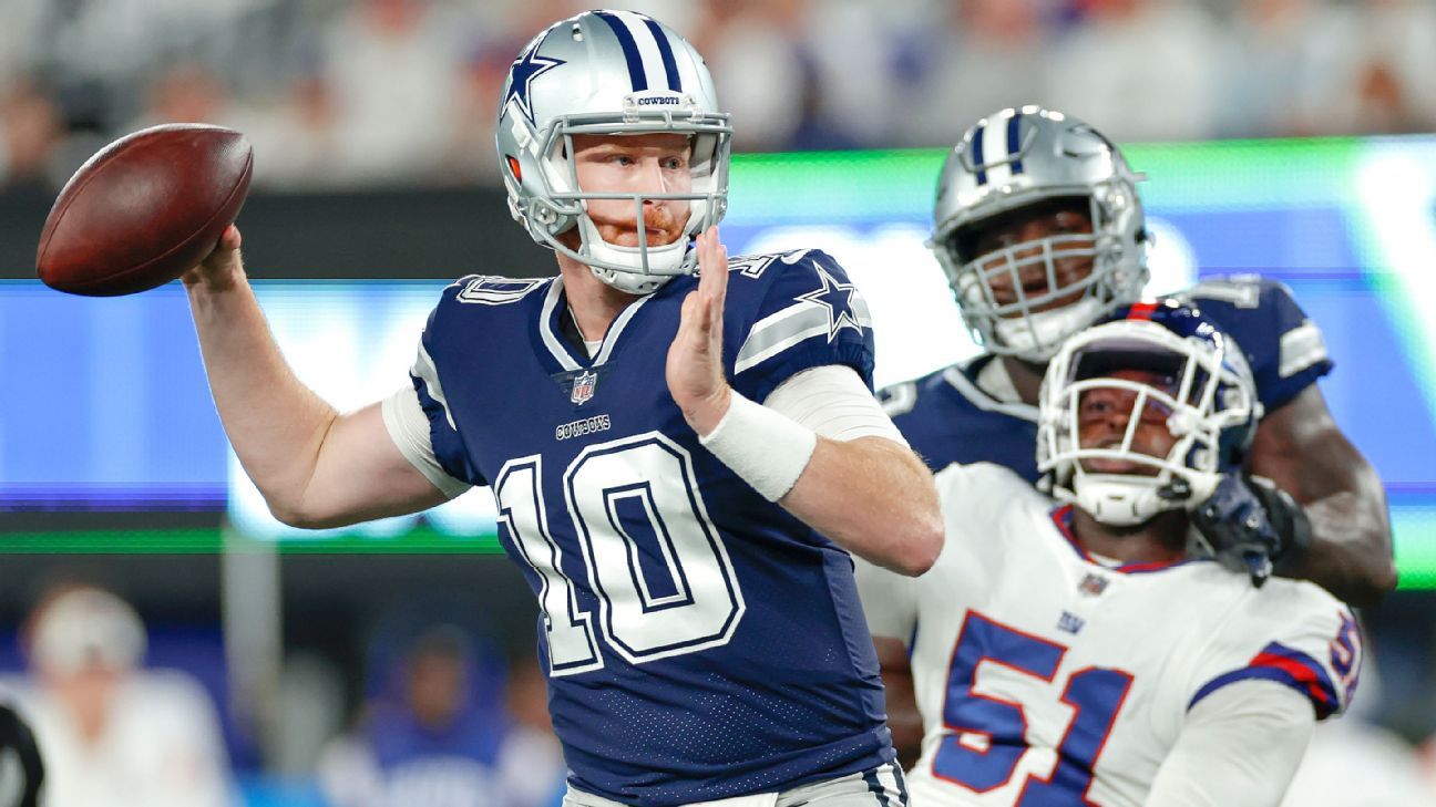 Cooper Rush vence sua terceira partida consecutiva na carreira, com o Dallas Cowboys dando ao New York Giants sua primeira derrota.