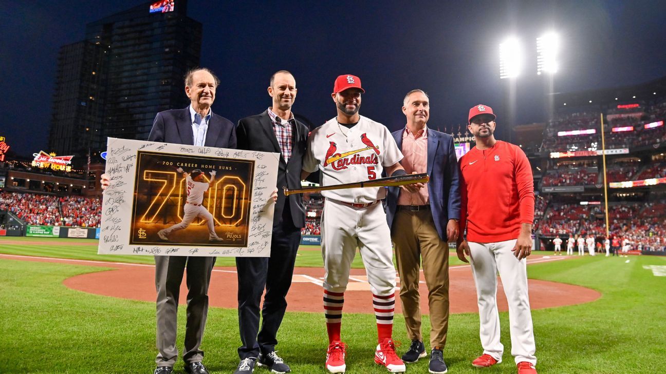 St. Louis Cardinals slugger Albert Pujols chases 700 home run baseball  glory : NPR