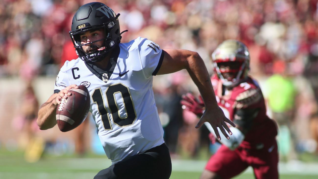 Wake Forest QB Sam Hartman enters transfer portal