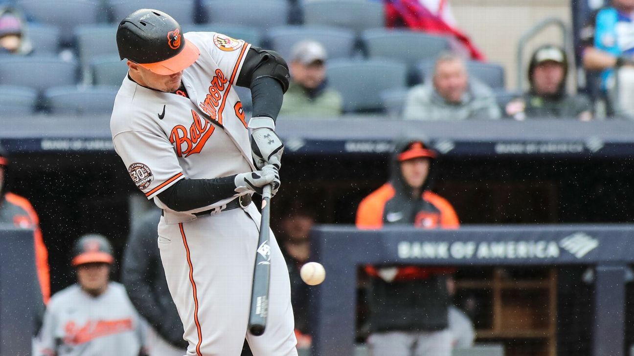 Orioles' Ryan Mountcastle exits game against Cardinals with left shoulder  discomfort, will receive imaging Thursday