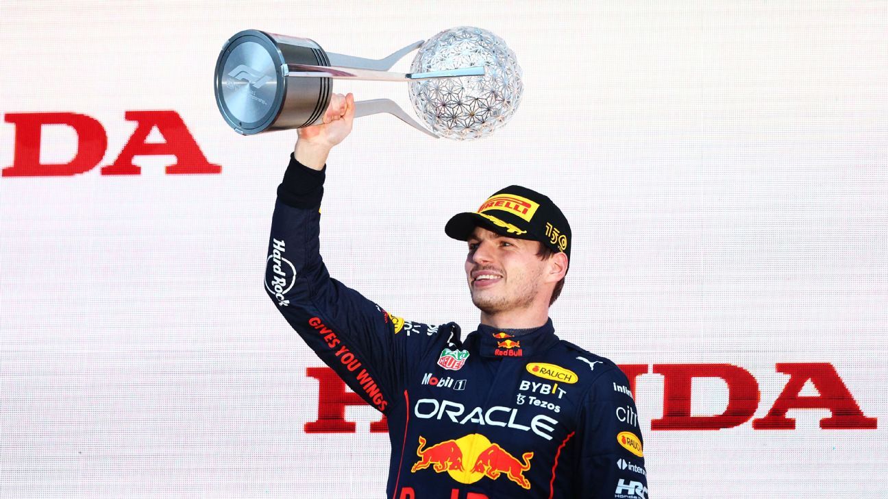 Max wins F1 title with four races - ESPN