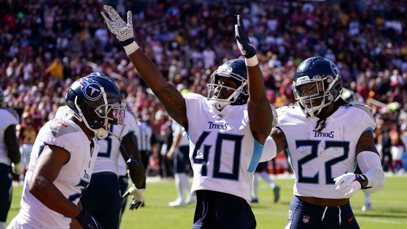Titans enter bye week on threegame win streak, atop of AFC South