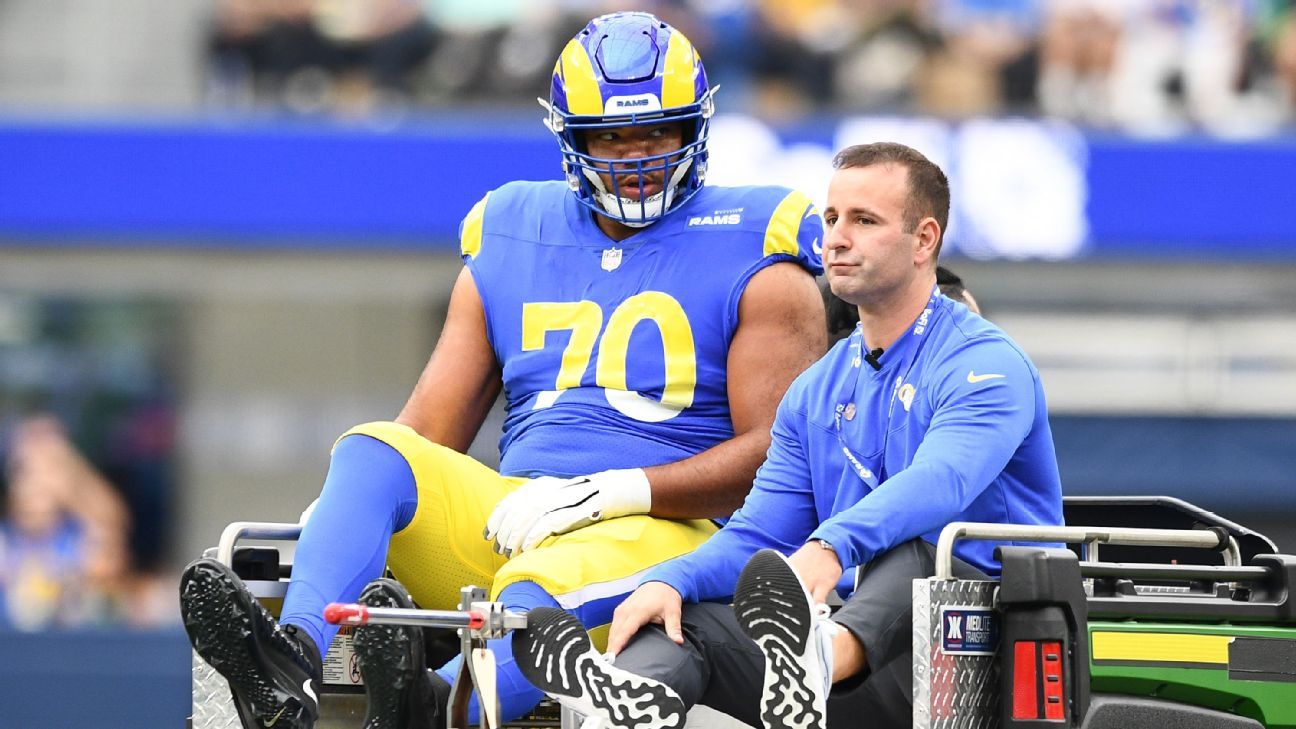 Rams Tackle Joe Noteboom Injured vs. Bengals - NFL Tracker - Sports  Illustrated LA Rams News, Analysis and More