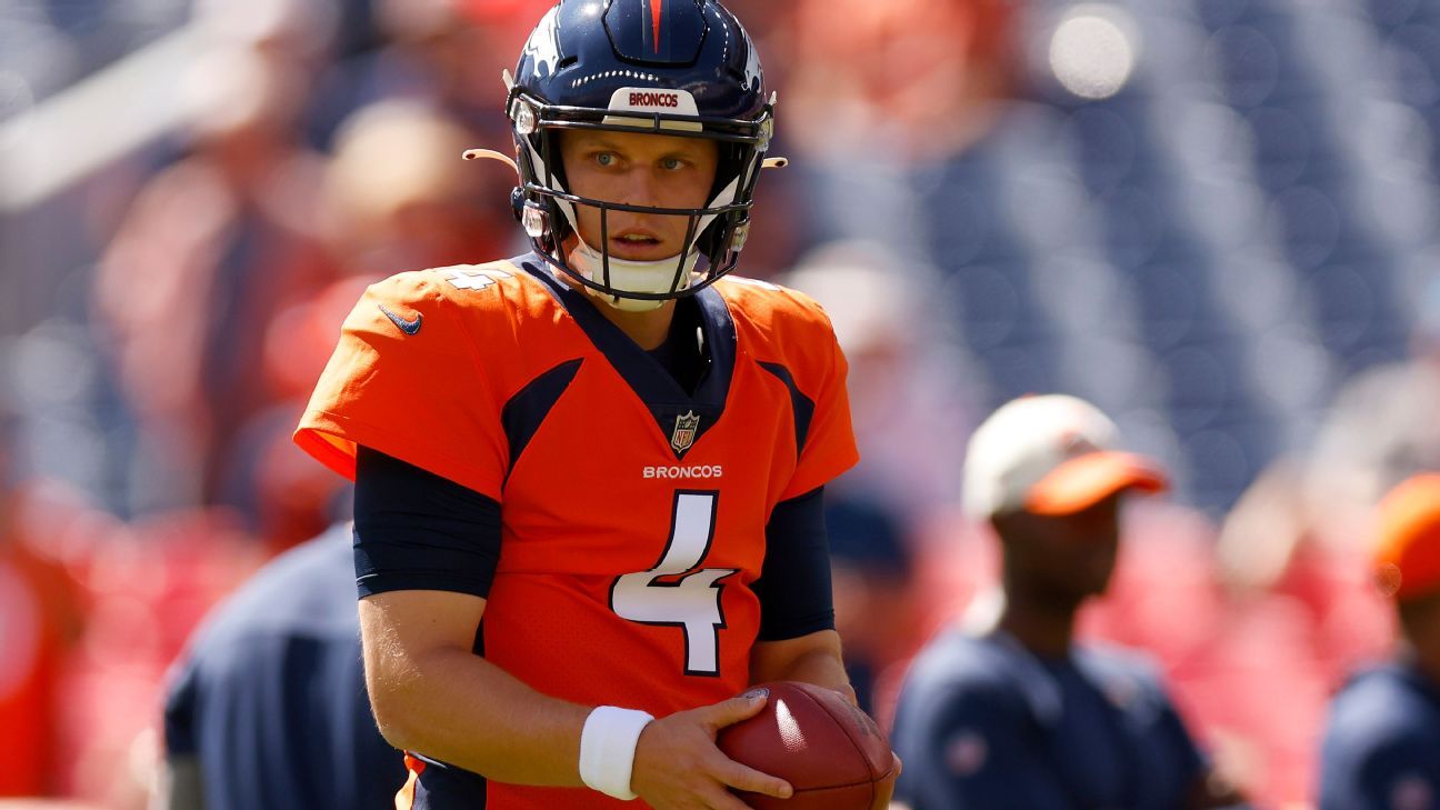 Brett Rypien shares Broncos QB reps with Russell Wilson limited
