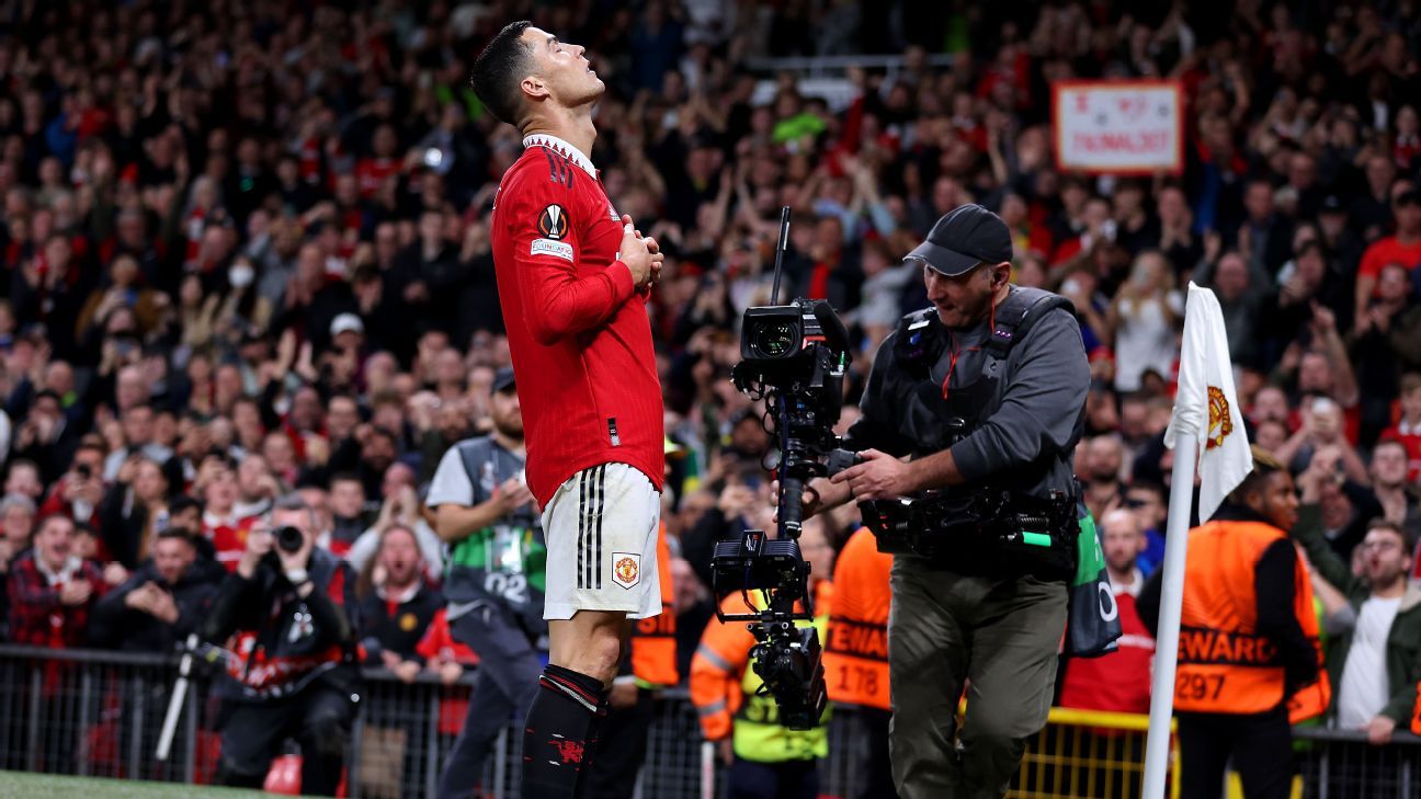 Relieved Ronaldo scores in frustrating return as Man United advance in Europa League