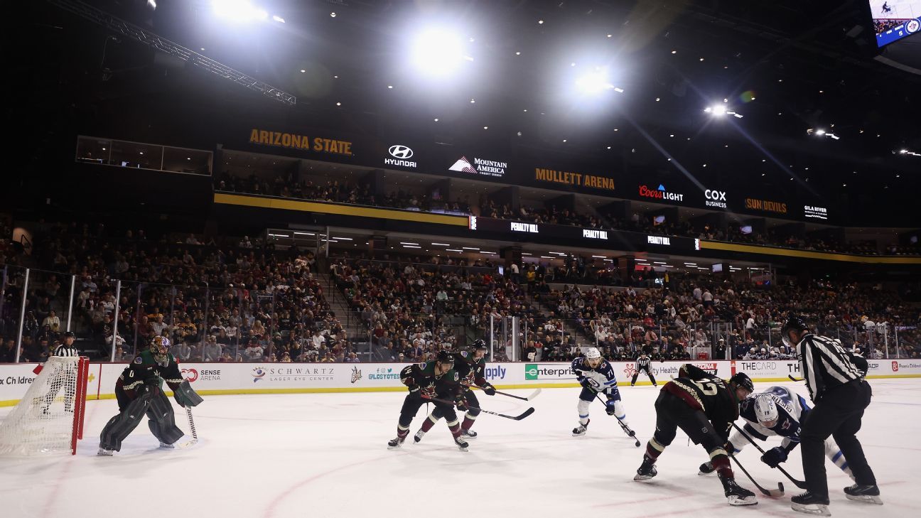 Coyotes begin their college years at ASU's Mullett Arena - ESPN