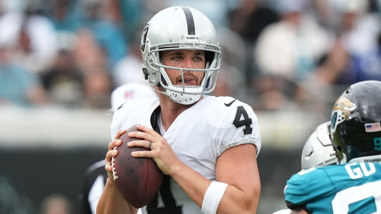 Raiders benching QB Derek Carr for final two games of 2022 season