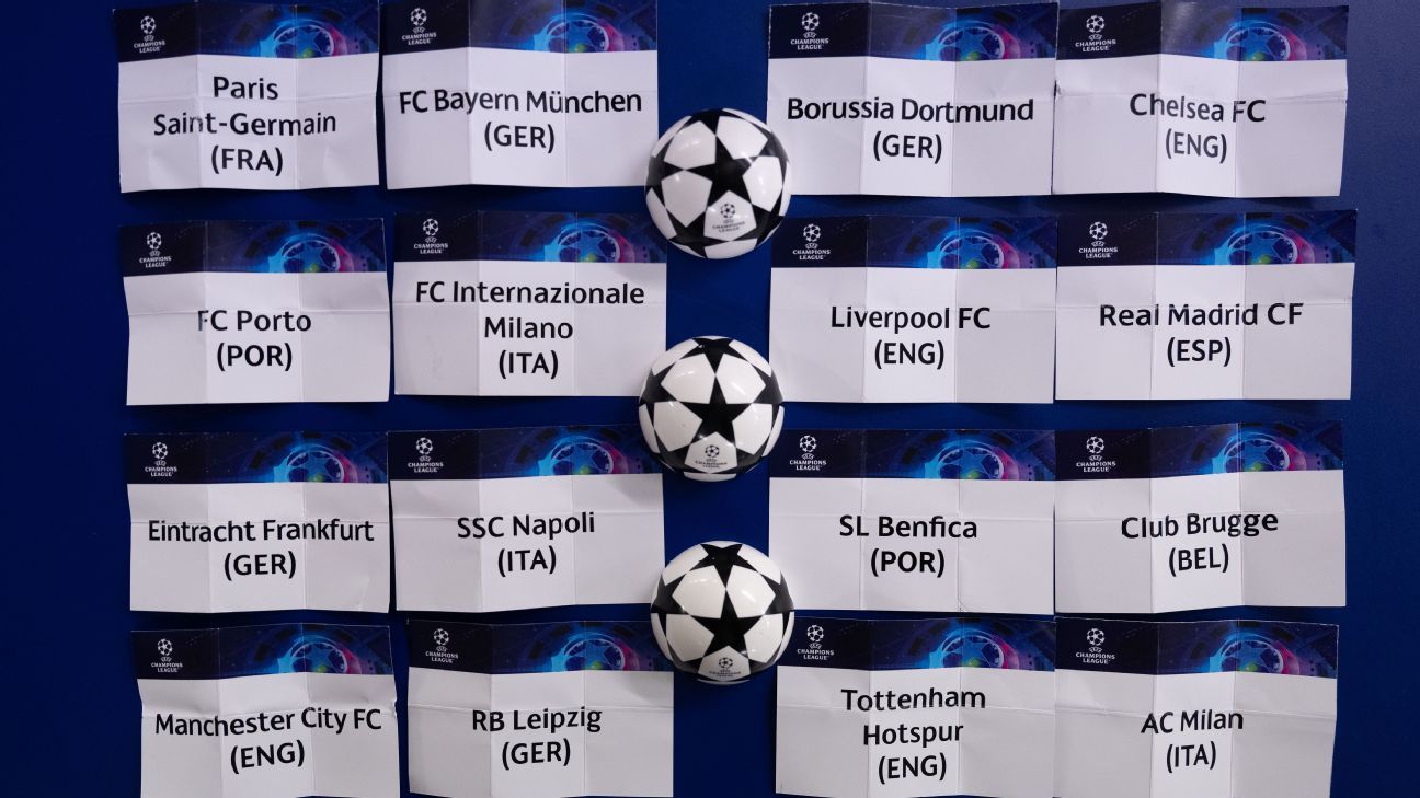 Champions League Definen fechas para los partidos de octavos de final