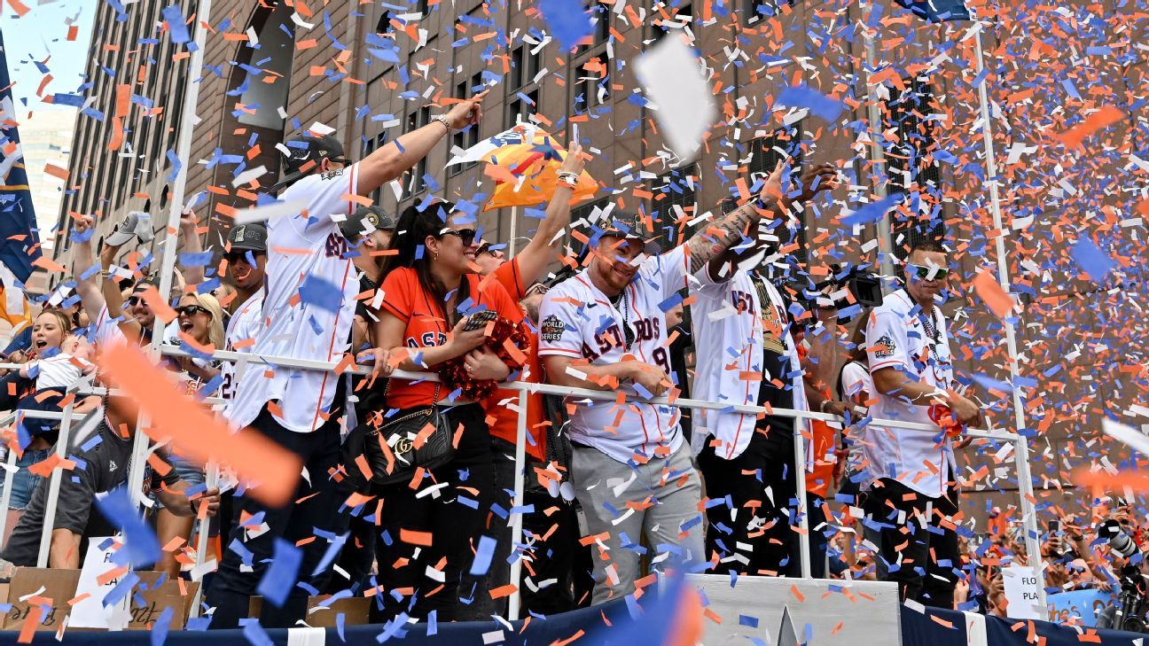 Fanáticos de Houston celebran campeonato de Astros con gran desfile en