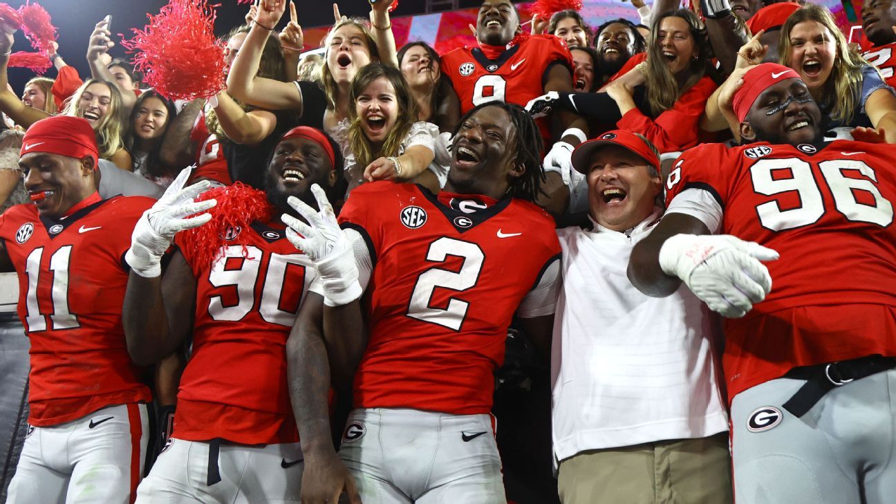 La Géorgie revendique la première place du classement du CFP après une victoire catégorique