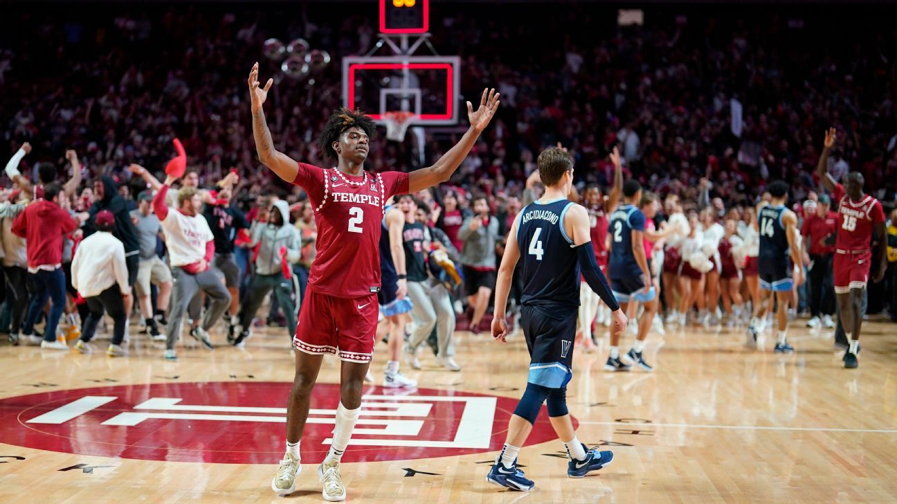 Temple knocks off No. 16 Villanova for first time since 2012