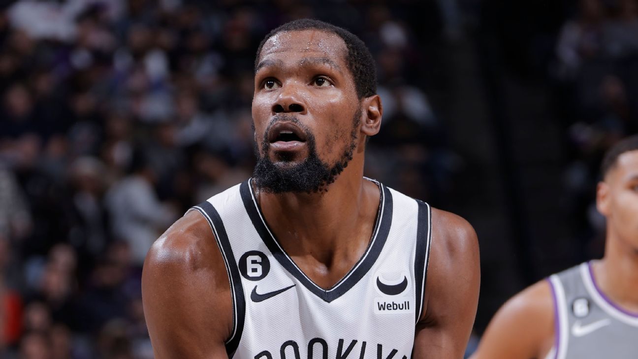 Nets say Kevin Durant out at least 2 weeks with MCL sprain