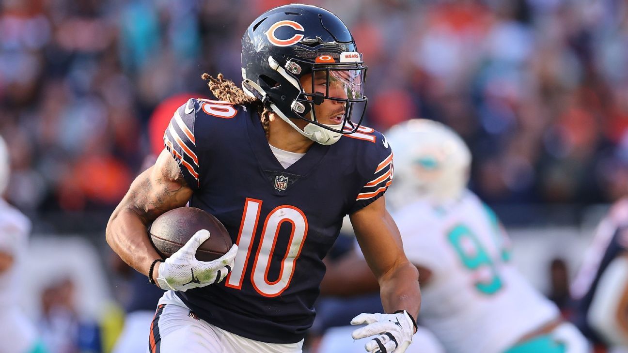 Chicago Bears WR Chase Claypool eyes potential return after missing 2 games  with knee injury – Shaw Local