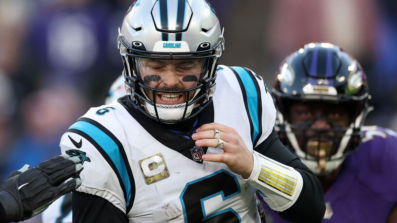 Baker Mayfield takes over at QB after Panthers' awful first half