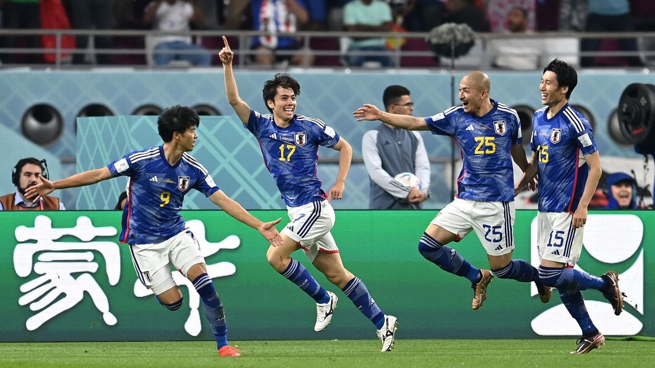 2022 World Cup: Japan's run continues in rally over Spain