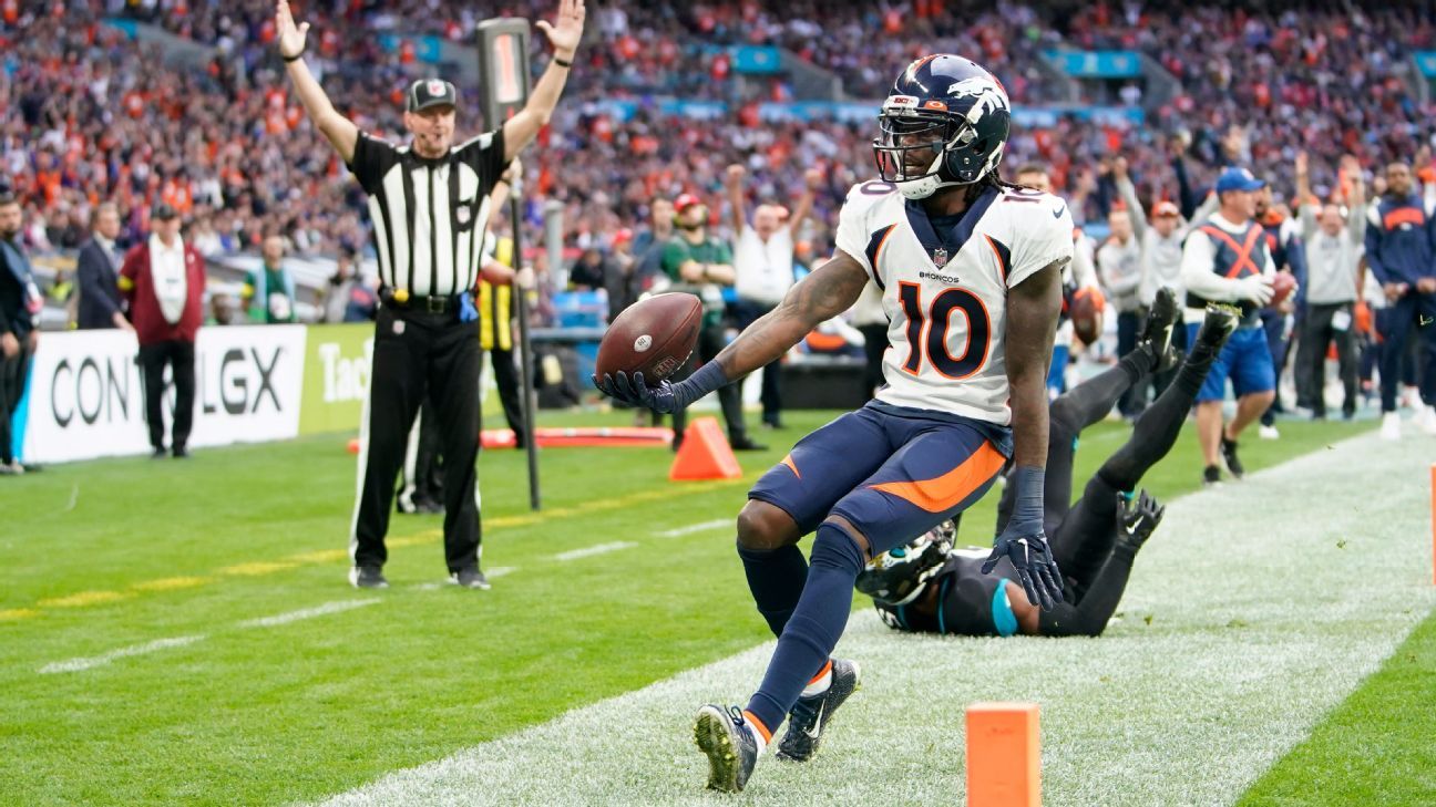 WATCH: Russell Wilson gets 1st touchdown with Broncos, a 67-yard throw to  Jerry Jeudy