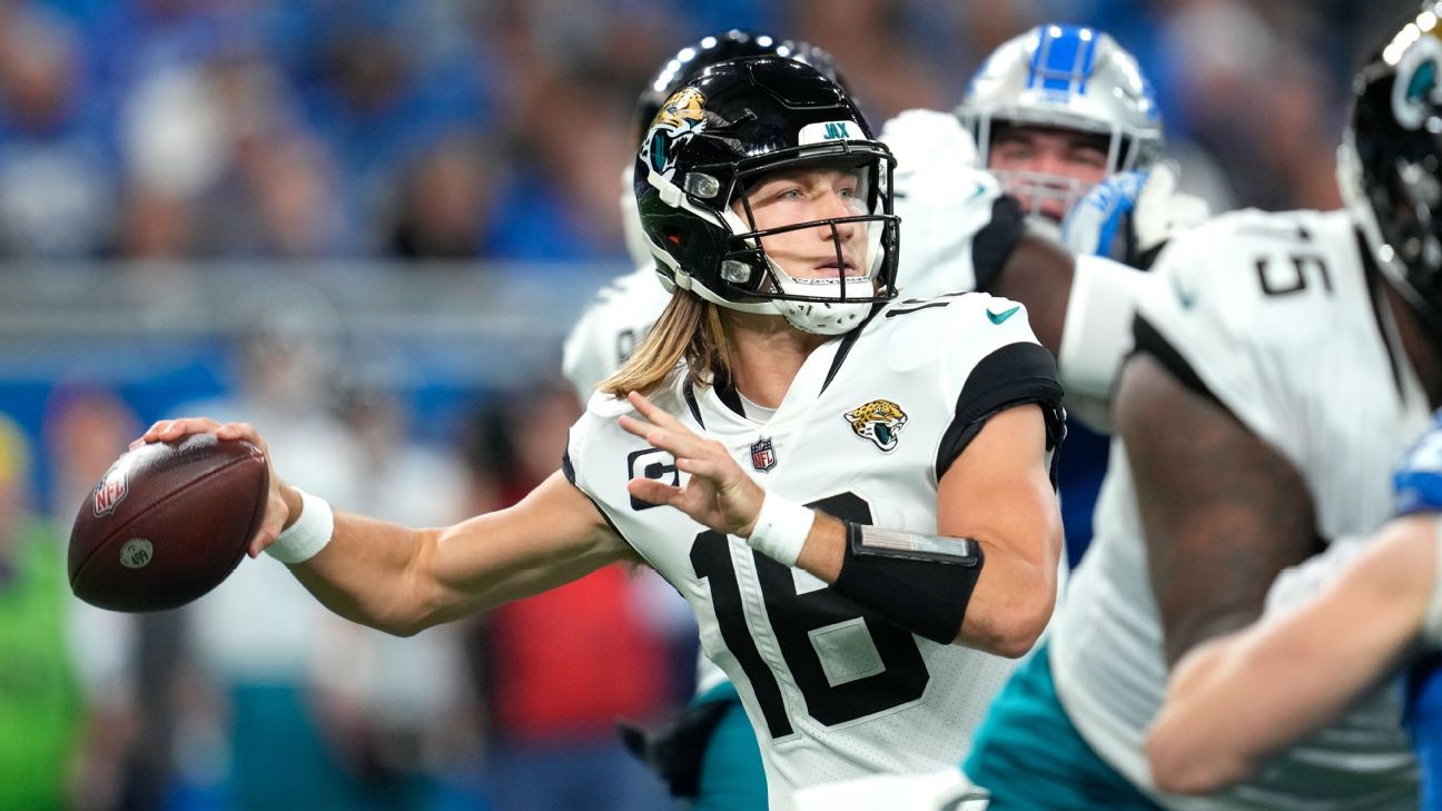 Jaguars QB Trevor Lawrence questionable, expects to play - ESPN