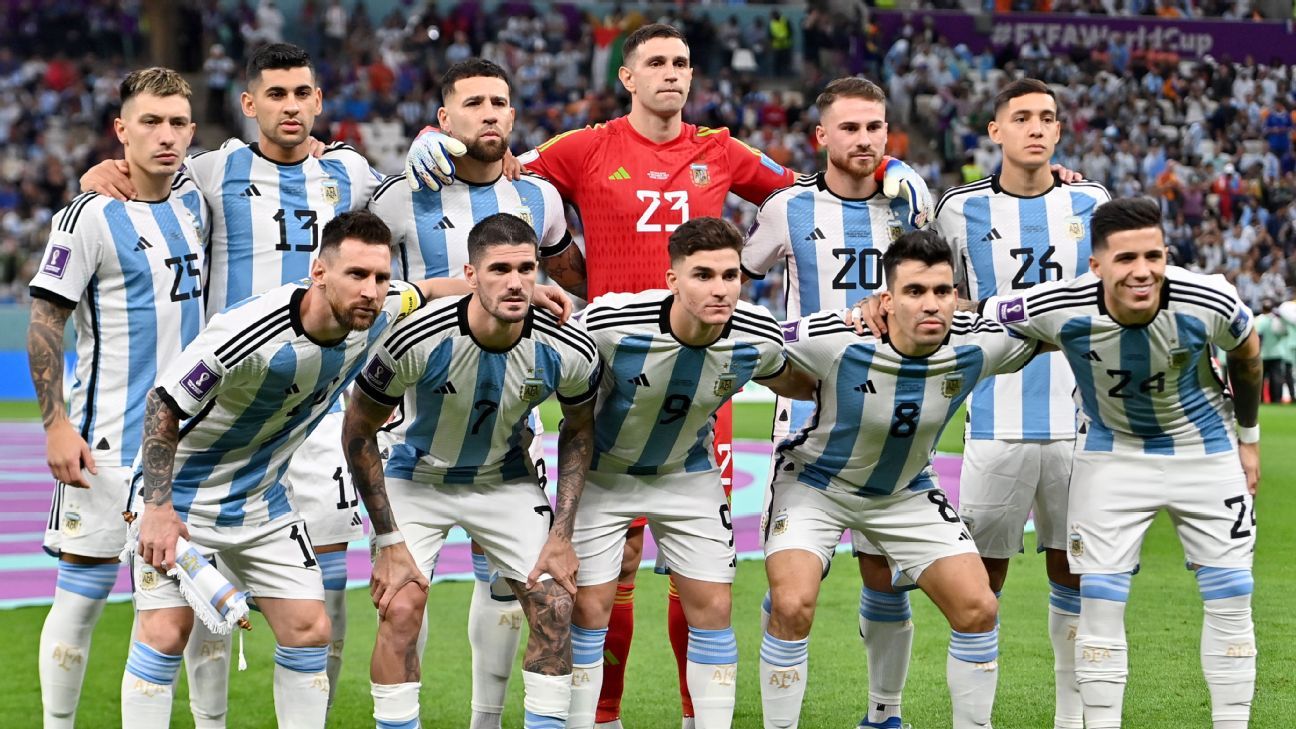 La formación confirmada de la Selección Argentina para la final del Mundial con Francia ESPN