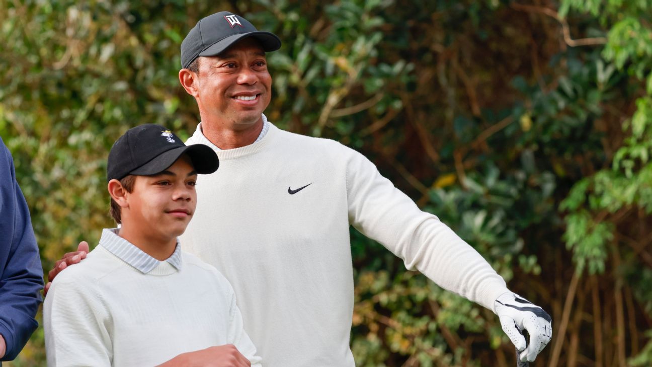 Tiger Woods and Son Charlie Play PNC Championship Together