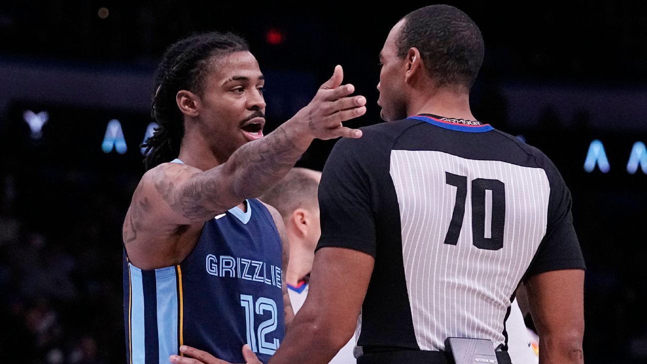 Grizzlies' Ja Morant tossed for profanity, 'questioning integrity' of ref