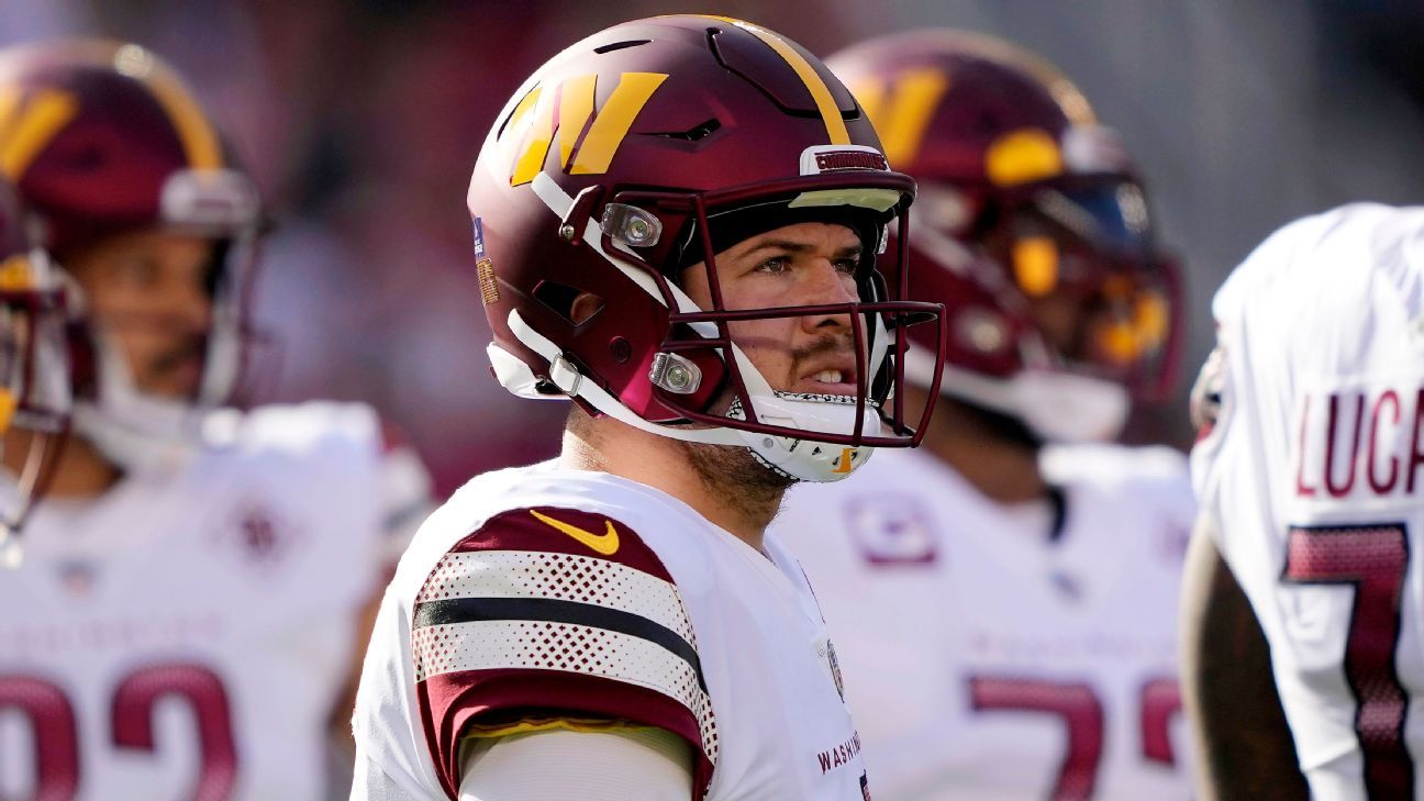 Washington's Taylor Heinicke benched for Carson Wentz, position to be reevaluate..