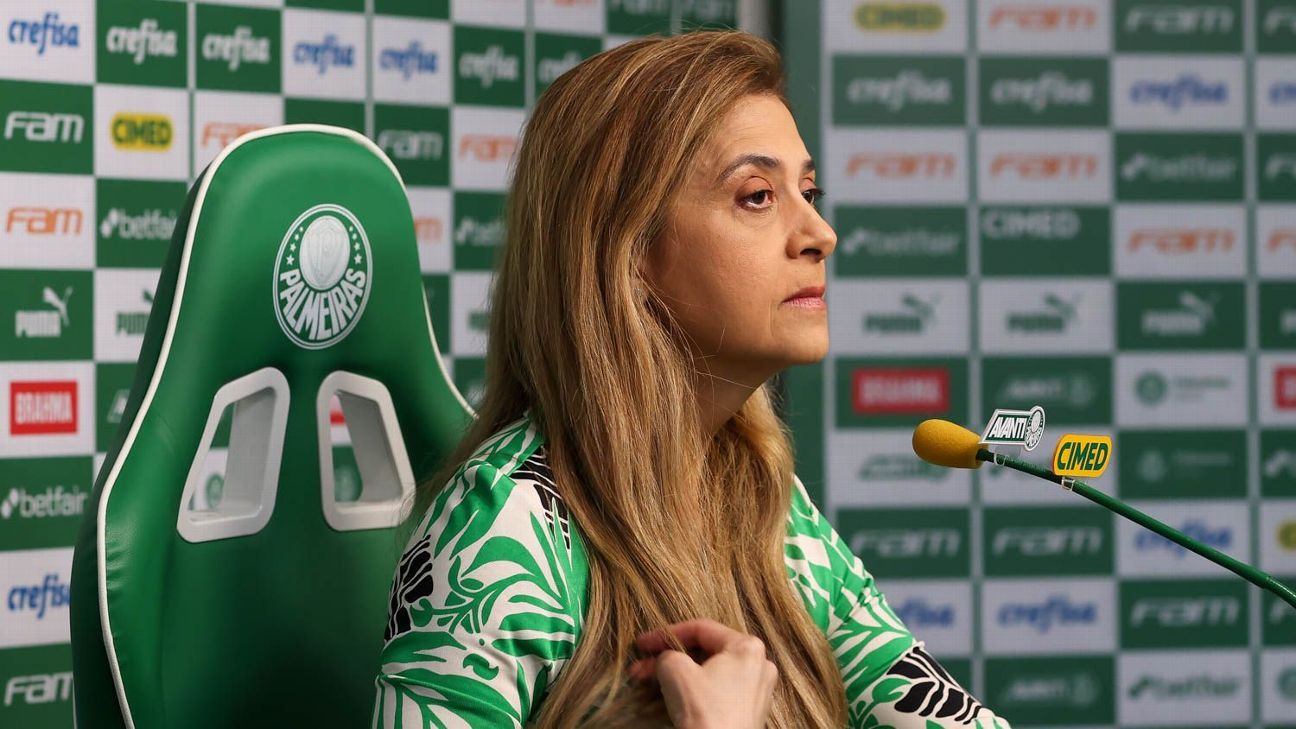 Conselheiros do Palmeiras protestam contra Leila Pereira em carta: 