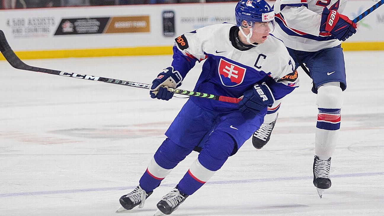 Devils prospect Nemec, Slovakia vedie U.S. na svetových junioroch