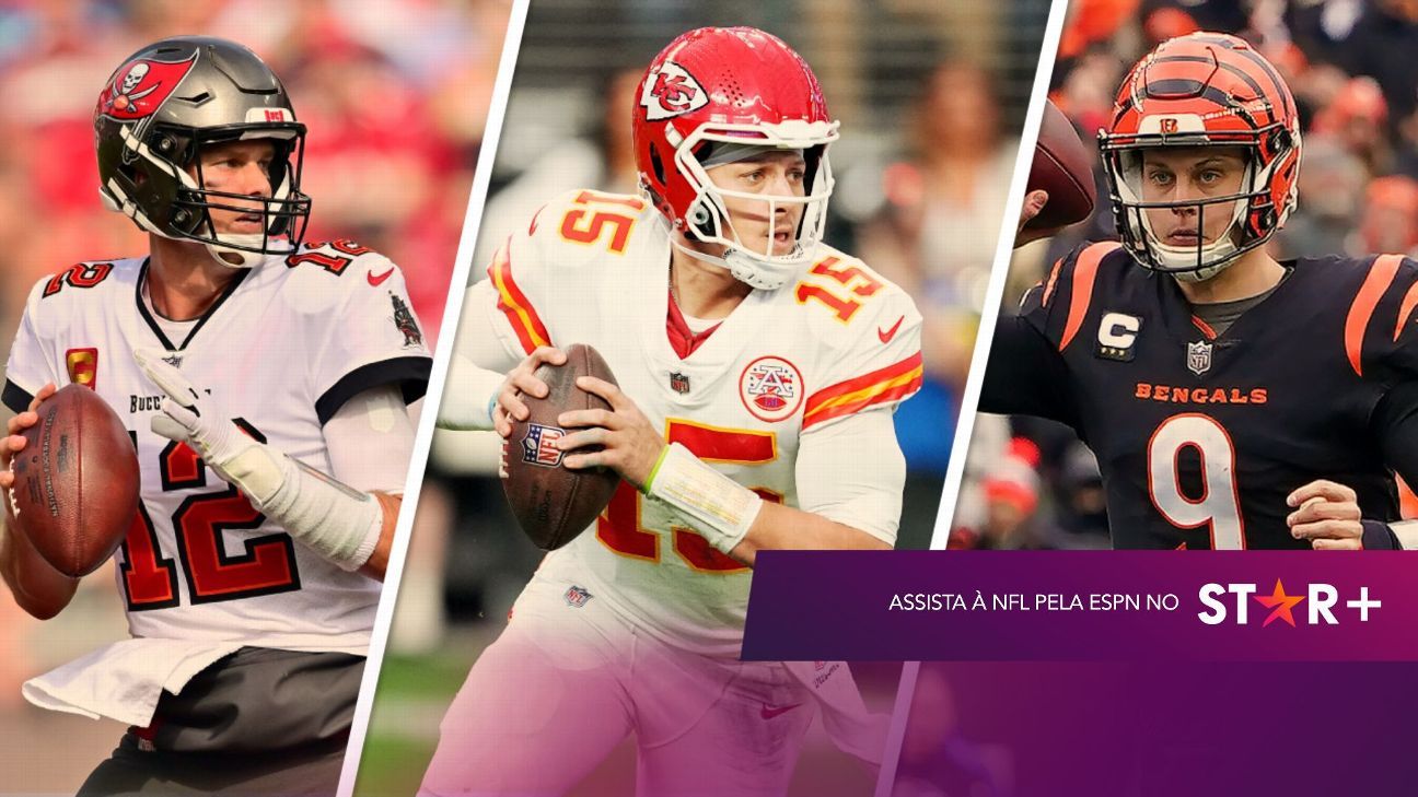 Mahomes, Brady, Rodgers Projetamos os 100 melhores jogadores da  temporada 2022 da NFL; veja a lista completa - ESPN