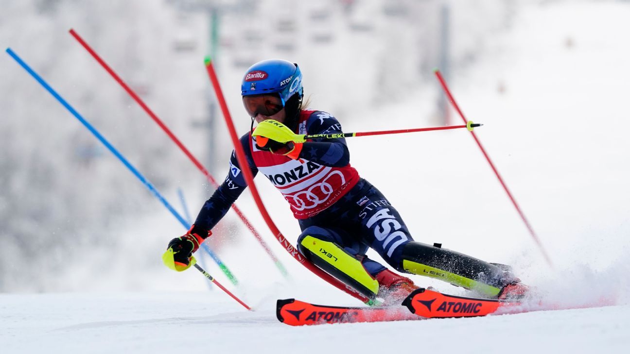 Michaela Shiffrin ist jetzt einen Sieg hinter dem Rekord von Ingmar Stenmark